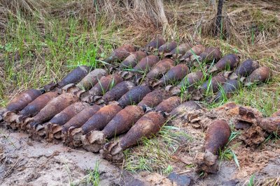 43 боєприпаси часів Другої світової війни, які знайшли сапери ДСНС у лісовому масиві Слобожанської громади Харківської області 43 боєприпаси часів Другої світової війни, які знайшли сапери ДСНС у лісовому масиві Слобожанської громади Харківської області