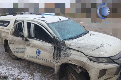 БпЛА вдарив по авто енергетиків на Сумщині БпЛА вдарив по авто енергетиків на Сумщині