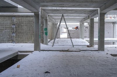 Будівництво Харківського онкоцентру у січні 2022 року