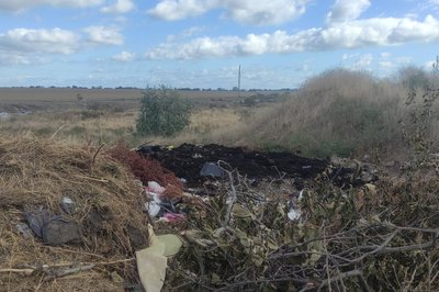На Одещині виявили чергове незаконне сміттєзвалище На Одещині виявили чергове незаконне сміттєзвалище