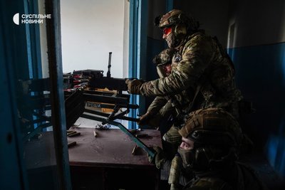 Бійці добровольчого підрозділу Хартія Бахмут лютий 2023 року