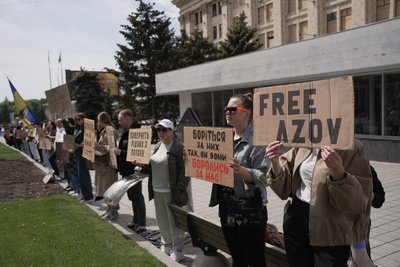 акція на підтримку військовополонених Маріупольського гарнізону акція на підтримку військовополонених Маріупольського гарнізону