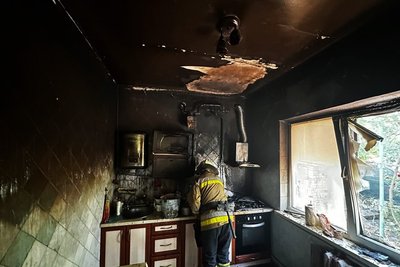 Кухня, котра горіла у Миколаєві вранці 10 червня