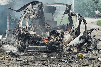 Знищена швидка у Золочеві Знищена швидка у Золочеві