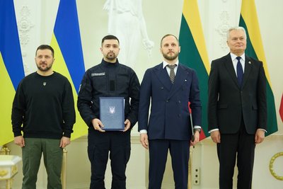 Зеленський та Науседа у Вільнюсі Зеленський та Науседа у Вільнюсі