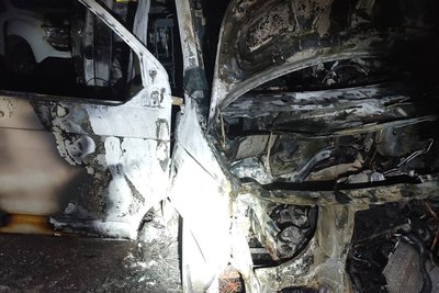 Авто, яке на замовлення підпалили в Салтівському районі Харкова у вересні 2025 року Авто, яке на замовлення підпалили в Салтівському районі Харкова у вересні 2025 року