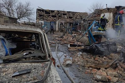 Наслідки російського удару БпЛА по Червоному Близнюківської громади Наслідки російського удару БпЛА по Червоному Близнюківської громади
