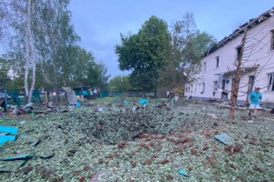 Наслідки російського удару по Чугуєву ввечері 3 червня 2026 року Наслідки російського удару по Чугуєву ввечері 3 червня 2026 року