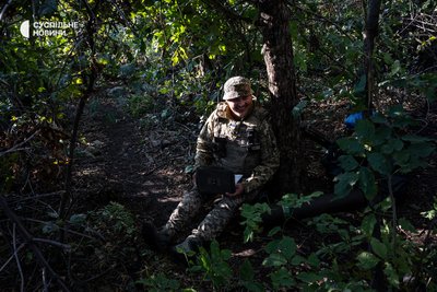 Командир мінометного розрахунку "Айдару" Сергій на позиції