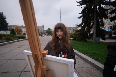 У Житомирі молодь втретє долучилася до живописного пленеру — картини представлять на виставці