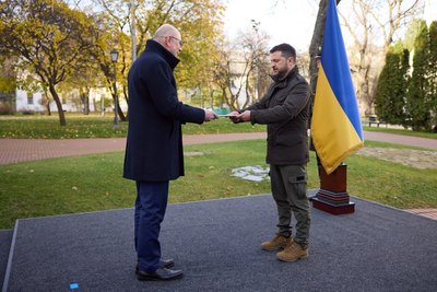 Президент України Володимир Зеленський прийняв вірчі грамоти від посла Чехії Радека Пеха