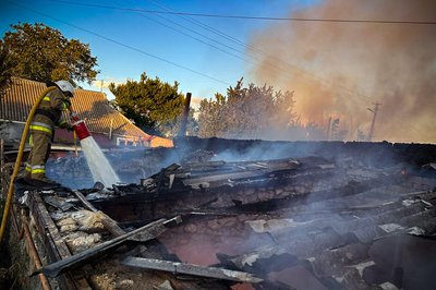 Жінка травмувался під час пожежі Жінка травмувался під час пожежі