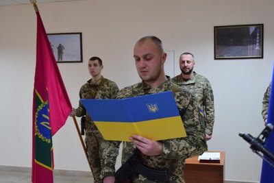 У Житомирі прикордонники-новобранці присягли на вірність українському народові У Житомирі прикордонники-новобранці присягли на вірність українському народові