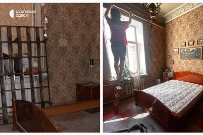 Власниця пошкодженої внаслідок удару РФ квартири намагається зберегти історичну спадщину
