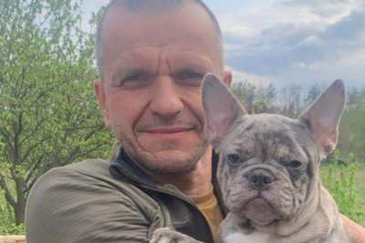 В'ячеслав Шимчук із собакою