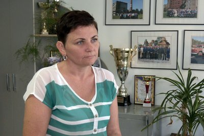 Голова профспілкової місцевої організації "Волиньторфу" Аліна Базарнова