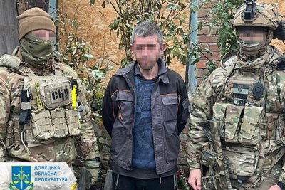 "Шпигував за артилерійськими позиціями українських військових під Слов’янськом", СБУ "Шпигував за артилерійськими позиціями українських військових під Слов’янськом", СБУ