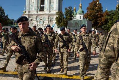 Військові на Софійській Площі у Києві