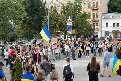 У Києві та інших містах восьмий день тривають протести на підтримку Федорова