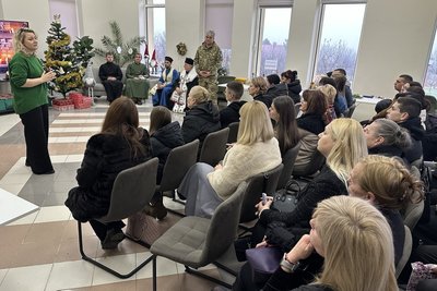 Різдвяна зустріч, родини полеглих, Неємія, 128 бригада Різдвяна зустріч, родини полеглих, Неємія, 128 бригада