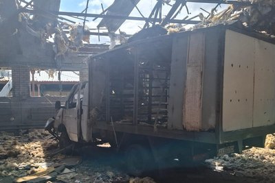 Наслідки російського удару по підприємству у Немишлянському районі Харкова, 11 липня 2026 року Наслідки російського удару по підприємству у Немишлянському районі Харкова, 11 липня 2026 року