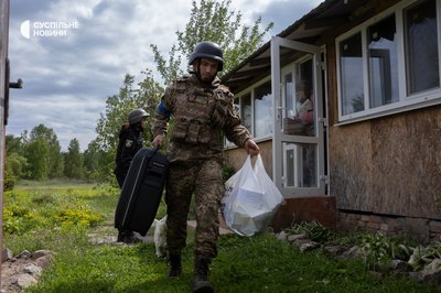 евакуація цивільних з Вовчанська на Харківщині