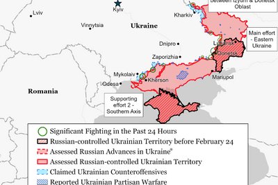 Атаки на російські позиції в Криму є частиною контрнаступу України — ISW Атаки на російські позиції в Криму є частиною контрнаступу України — ISW