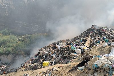 Пожежа на сміттєзвалищі