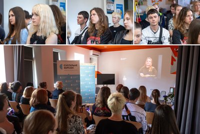 В Одесі презентували спецпроєкт Суспільне Херсон «Захисники півдня» В Одесі презентували спецпроєкт Суспільне Херсон «Захисники півдня»