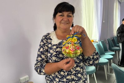 У Гришківцях на Житомирщині провели осінній майстер-клас для родин військових та переселенців