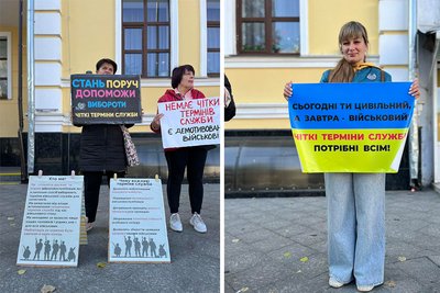 "Скільки ще?" — у Житомирі провели черговий мирний пікет за чіткі терміни служби "Скільки ще?" — у Житомирі провели черговий мирний пікет за чіткі терміни служби