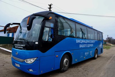 На Одещині запрацював вакцинальний автобус На Одещині запрацював вакцинальний автобус
