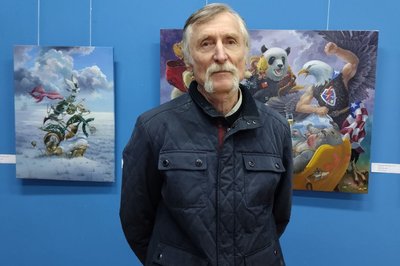 Війна у жанрі сюрреалізму: в Житомирському краєзнавчому музеї представили картини Олександра Михальчука Війна у жанрі сюрреалізму: в Житомирському краєзнавчому музеї представили картини Олександра Михальчука