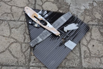 Уламки дрона "Італмас" у Дергачах Уламки дрона "Італмас" у Дергачах