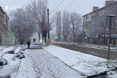 На півночі Одещини випав перший сніг