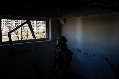 Військовий у прифронтовому Вугледарі