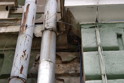 Стан фасаду Театру юного глядача в Одесі Стан фасаду Театру юного глядача в Одесі