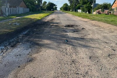 Наслідки удару FPV-дрона по Губарівці Наслідки удару FPV-дрона по Губарівці