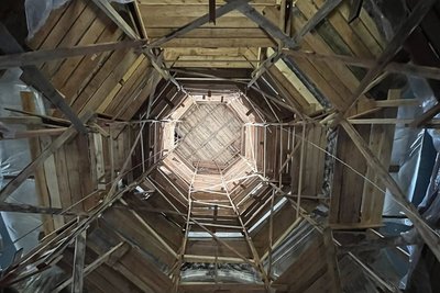 храм, купол, риштування храм, купол, риштування