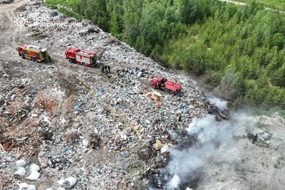 Горіло сміттєзвалище на Житомирщині — пожежу гасили понад 13 годин Горіло сміттєзвалище на Житомирщині — пожежу гасили понад 13 годин