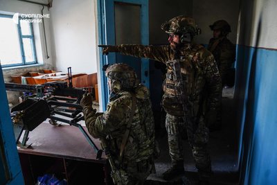 Бійці добровольчого підрозділу Хартія Бахмут лютий 2023 року
