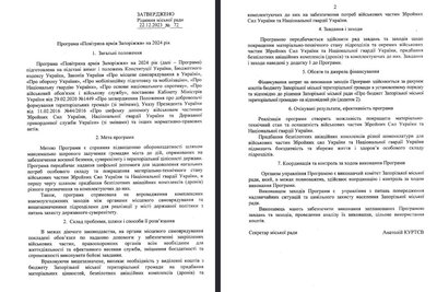 Програма "Повітряна армія Запоріжжя" на 2024 рік Програма "Повітряна армія Запоріжжя" на 2024 рік