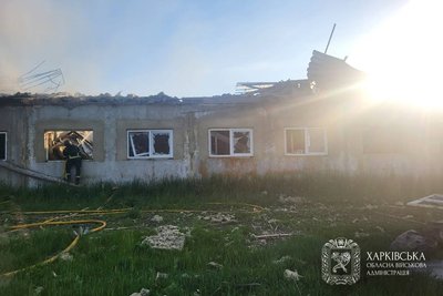 Пошкоджена ферма у Василенковому на Куп’янщині Пошкоджена ферма у Василенковому на Куп’янщині