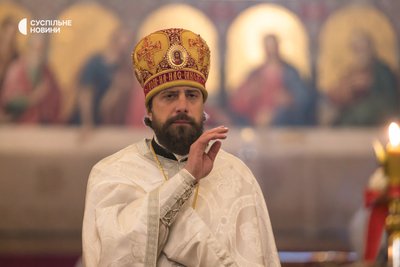 Перше Великоднє богослужіння ПЦУ в Успенському соборі Києво-Печерської Лаври, 16 квітня 2023 року