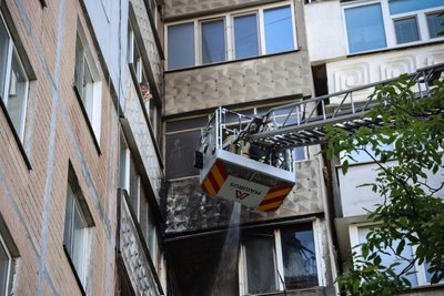 Вранці у Миколаєві загорівся балкон Вранці у Миколаєві загорівся балкон