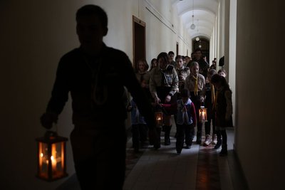 Вифлеємський вогонь громаді Львова передали пластуни Вифлеємський вогонь громаді Львова передали пластуни