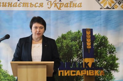 В охтирському центрі для переселенців відсвяткували п’ятиріччя Великописарівської громади В охтирському центрі для переселенців відсвяткували п’ятиріччя Великописарівської громади