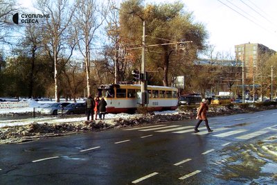 Трамвай в Одесі після пожежі, 28 листопада