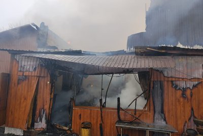 Пожежа внаслідок вибуху генератора в магазині-кафе у Краснопавлівці Лозівської громади, 14 лютого 2026 року Пожежа внаслідок вибуху генератора в магазині-кафе у Краснопавлівці Лозівської громади, 14 лютого 2026 року
