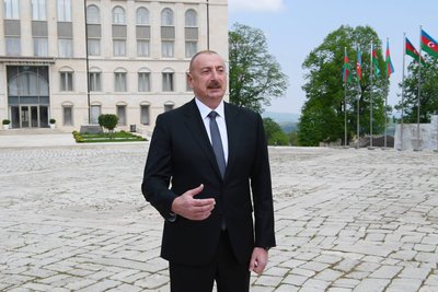 президент Азербайджану Ільхам Алієв, Шуша, Карабах президент Азербайджану Ільхам Алієв, Шуша, Карабах